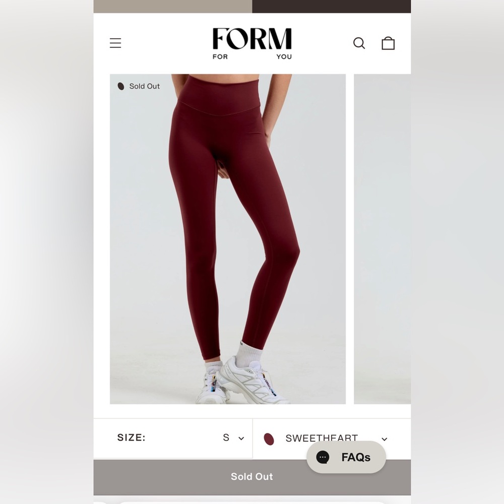 Form core sweetheart Leggings